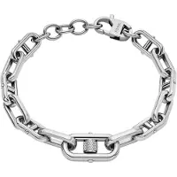 Fossil JF04883040 Heren Armband (sieraad) 21.8 cm - Zilverkleurig