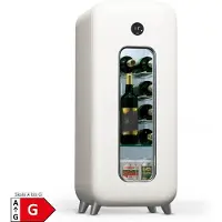 Klarstein Cave à vin sur pied 1 zone, Petit réfrigérateur à boissons, Petite cave à vin avec porte vitrée, Réfrigérateur à boissons intérieur/extérieur, cave à vin, 15 bouteilles