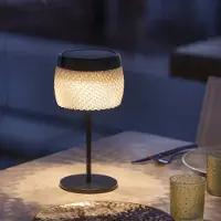 LES JARDINS Lolie Lampe de Table Solaire Ash | 36 cm