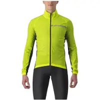 Castelli Veste Squadra Stretch Manches Longues Jaune Gris, Taille XS.