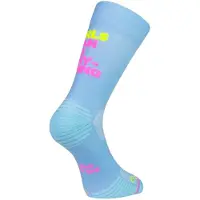 Sporcks Chaussettes Girls Can Do Bleu Rose Jaune, Taille S