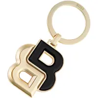 BOSS Porte-clés avec monogramme Double B noir et doré