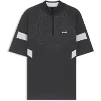 BOSS Pull en coton à la structure jacquard