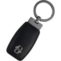 BOSS Porte-clés en cuir avec monogramme Double B argenté