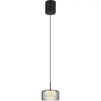 Globo |Lampe à suspendre métal noir mat, LED