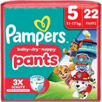 Pampers Baby-Dry Pants Pat' Patrouille, Taille 5, 22 couches