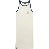 Superdry Femme Robe Débardeur Côtelée Athletic Essentials White Taille: 36