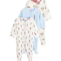 Next Barboteuse / body bleu clair / rouge / blanc cassé