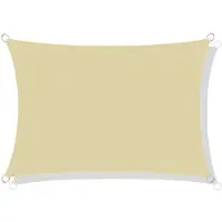AIO Factory Voile d'ombrage imperméable Codura 4x3 m beige