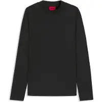 HUGO T-shirt Slim en coton mercerisé avec col montant