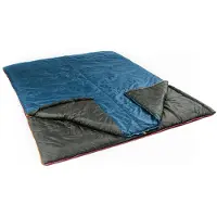 Exped - Sac de couchage réversible - Megasleep Duo Burgundy/Ocean/Moraine - Bordeaux