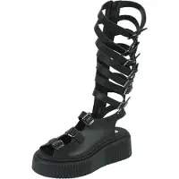 Altercore Tongs Gothic de - Britney Vegan - EU36 - EU41 - pour Femme - noir - Taille EU 39