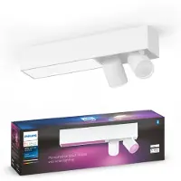 Philips Hue Centris Spot Monté en Surface White and Color - Blanc - Rectangle - 2 spots