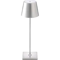 Sigor Lampe de table à accu NUINDIE 380mm argenté
