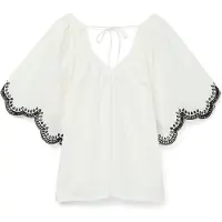 Vero Moda Chemisier 'VMDiana' noir / blanc