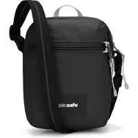 Pacsafe sac à épaule bandoulière Go Micro Crossbody Bag Jet Black noir