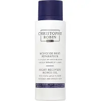 Christophe Robin Huile de Monoï de récupération nocturne à la fleur de Lotus blanc Huile capillaire régénératrice, 92 ml