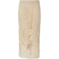 Comma Jupe beige clair
