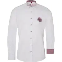 Spieth & Wensky Chemise folklorique cyclamen / blanc