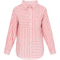 SANIKA Chemisier 'Fashion Look' framboise / blanc