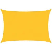 vidaXL Voile d'ombrage 160 g/m² rectangulaire jaune 2x2,5 m PEHD