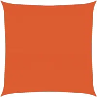 vidaXL Voile d'ombrage 160 g/m² carré orange 4x4 m PEHD