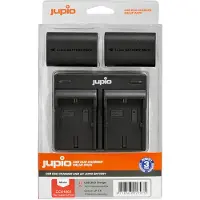 Jupio Kit : Batterie LP-E6 1700 mAh (x 2) + Chargeur double