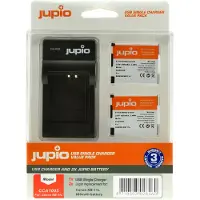 Jupio Kit : 2x Batterie NB-11L + Chargeur USB unique