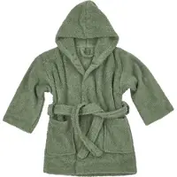 Meyco Bademantel mt 86/92 basic Frottee forest green