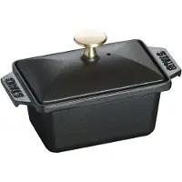 Staub Petite terrine rectangulaire 15 x 11cm - noir