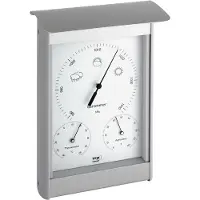 TFA-Dostmann TFA - Analoge Außenwetterstation aus Aluminium 20.2045 - silber