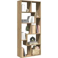 vidaXL Étagère séparatrice de pièce chêne artisanal 67x25x161,5 cm