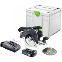 Festool HKC 55 EB-Basic Scie circulaire sans fil 18 V 160 mm Brushless + 1x batterie 3,0 Ah + chargeur + Systainer