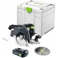 Festool HKC 55 EB-Basic Scie circulaire portative sans fil 18 V 160 mm Brushless + 1x batterie 3,0 Ah + Systainer - sans chargeur