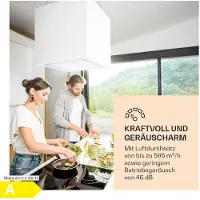 Klarstein Kronleuchter Smart Hotte aspirante îlot 595m³ / h Panneau LED contrôle par application