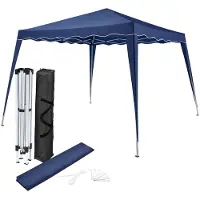 Juskys Vivara Party Tent - Pavillon - Facile à monter - Pliable - Imperméable - Avec sac de transport - 300 x 300 cm - Bleu