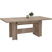 Hela Table de coulisse Lia II -Reproduction chêne sable - piétement à joues - extensible - dimension 160-320x90cm