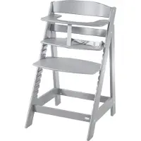 Roba Chaise haute d'escalier 'Sit Up Flex', évolutive de la chaise haute pour bébé à la chaise pour adolescent, bois taupe