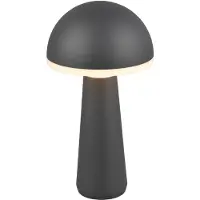 RL Lampe de table LED sans fil FUNGO anthracite 2 W, nuances de blanc, 200 lm, aluminium, dimensions : 31 x 16 x 16 cm, IP54,