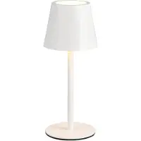 RL LIVE YOUR LIGHT Lampe de table d'extérieur LED, rechargeable, blanche, variateur tactile, USB, H 21 cm