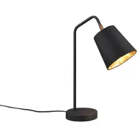 RL LIVE YOUR LIGHT Lampe de bureau noire avec abat-jour E27 Buddy