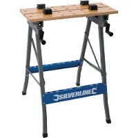 Silverline Établi Silverline "Heavy-Duty" avec plan de travail inclinable 150 kg