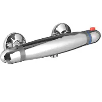 Schutte Robinet de douche SCHÜTTE SUPRA avec thermostat, thermostat, mitigeur de douche, thermostat de douche en chrome