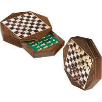 Philos 2718 - Octogone d'échecs de voyage, mini 4014156027183