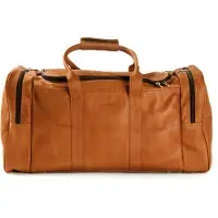 Harold's Cuir sac de voyage Country Travelbag Brown marron foncé