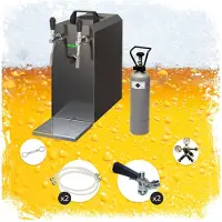 Ich-zapfe Kit Complet Système de Tirage à la Bière STREAM 50 - Refroidisseur 2 Lignes 55 L/H Inox