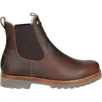 Panama jack Chelsea Boots 'Grass' marron châtaigne / brun foncé / or