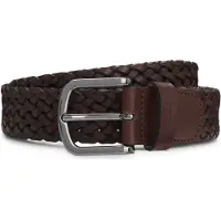 BOSS Ceinture en cuir tressée
