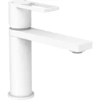 Schutte Robinet salle de bain MANHATTAN Robinet de lavabo blanc mat Mitigeur 33018