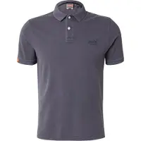 Superdry Homme Polo Vintage Destroy Noir Taille: XL